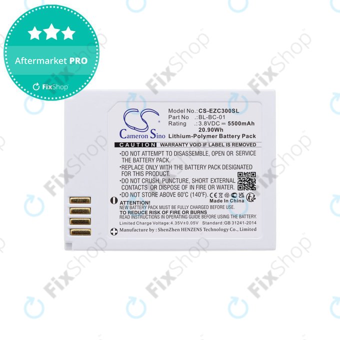 Batterie für Ezviz C3a, 5500mAh, Li-Pol, 3.8V, BL-BC-01, HQ