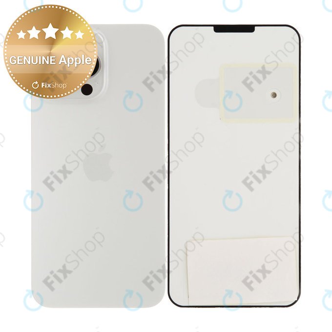 Backcover Glas für iPhone 15 Pro Max | White Titanium | 661-36908 | Genuine Apple