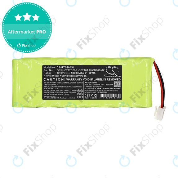 Akku batterie für Roto RT2, Roto Sf G2, 1800mAh, Ni-MH, 12V, 2412-3011, HQ