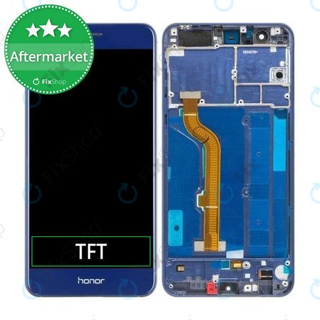 Huawei Honor 8 - LCD Display + Touchscreen Front Glas + Rahmen (Sapphire Blue) TFT