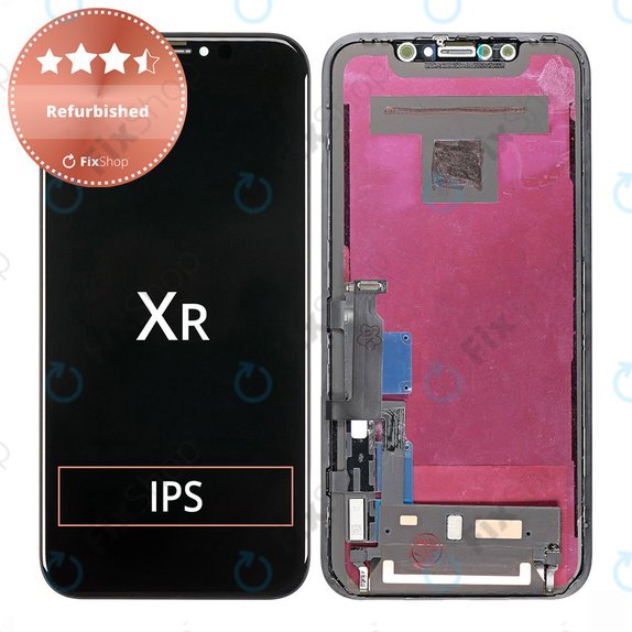 Display für iPhone XR, Touchscreen-Glas mit Rahmen, Refurbished