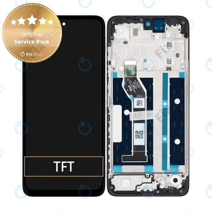 Motorola Moto G05 - LCD Display + Touchscreen Front Glas + Rahmen - 5D68C29300 Genuine Service Pack