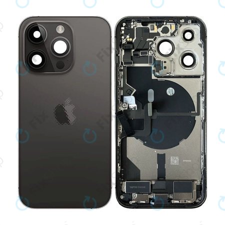 Apple iPhone 14 Pro - Backcover mit Kleinteilen (Space Black)