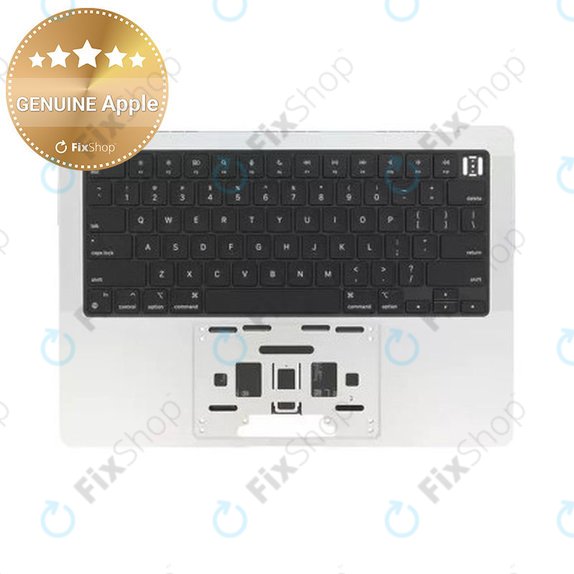 Oberer Tastaturrahmen für MacBook Pro 14", A3185 (2024), mit US-Tastatur und Akku, Silver, 661-50211, Genuine Apple