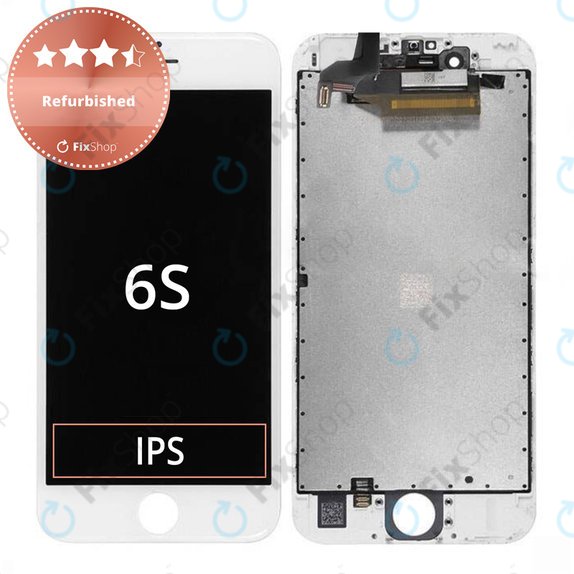 Apple iPhone 6S - LCD Display + Touchscreen Front Glas + Rahmen (White) Refurbished