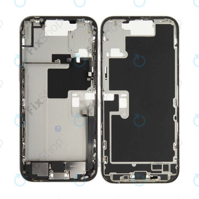 Apple iPhone 16 Pro Max - Mittelrahmen + Ein-/Ausschalter + Lautstärketasten (White Titanium)