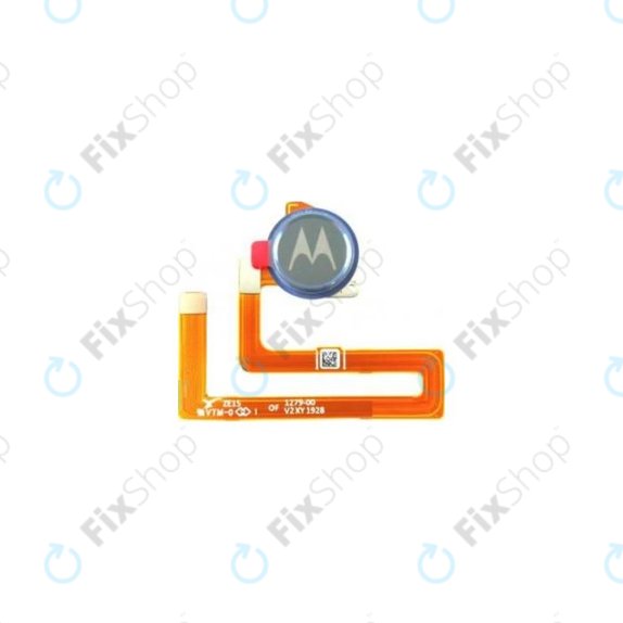 Motorola One Macro - Fingerabdrucksensor + Flex Kabel (Space Blue) - SC98C52725 Genuine Service Pack
