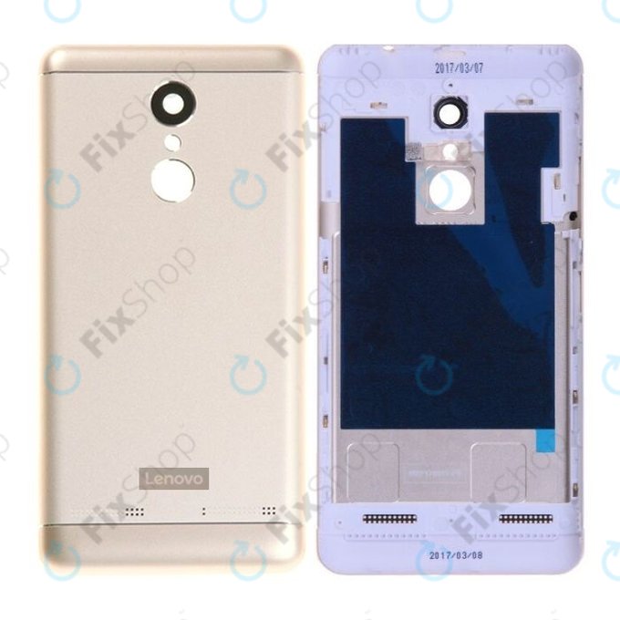 Lenovo K6 K33a48 - Akkudeckel + Kameraglas (Gold) - 5S58C06307