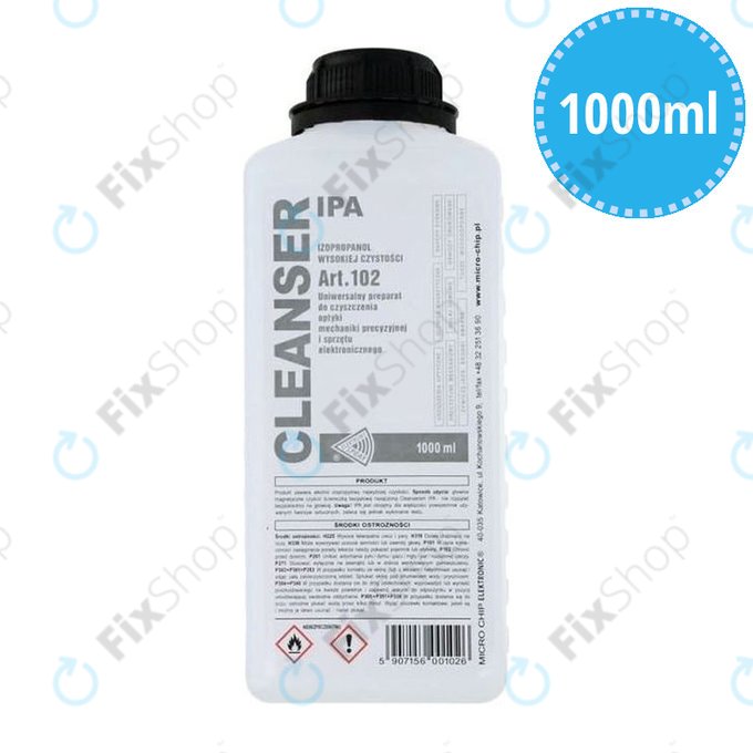 Cleanser IPA - 100% Isopropylalkohol (1000ml)