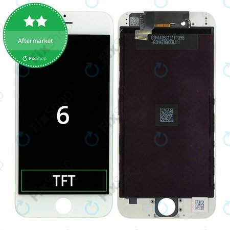 Apple iPhone 6 - LCD Display + Touchscreen Front Glas + Rahmen (White) TFT