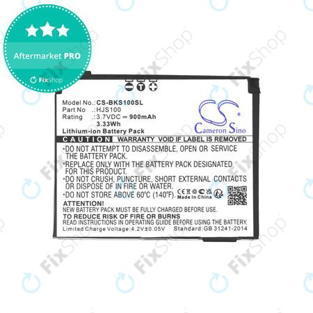 Akku batterie für Becker HJS 100, HJS100, Li-Ion, 3.7V, 900mAh, HQ
