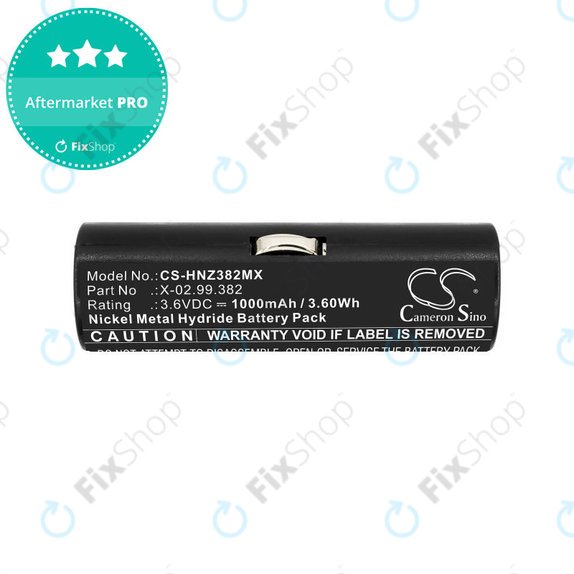 Akku batterie für Heine Ophthalmoscope Beta 200, 1000mAh, Ni-MH, 3.6V, X-02.99.382, HQ