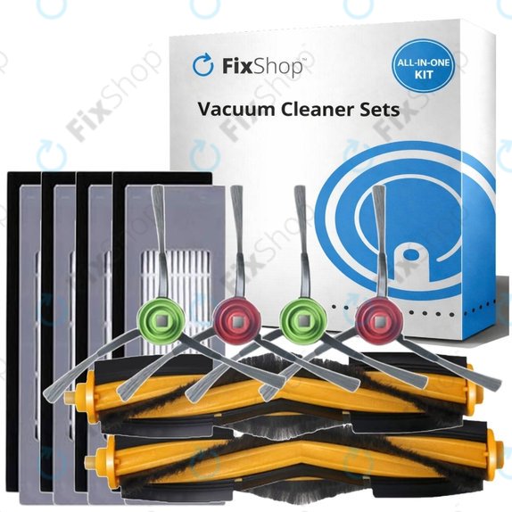 Ersatzteilset für Yeedi Vac 2 Pro (2x Hauptbürste, 4x Filter, 4x Seitenbürste)