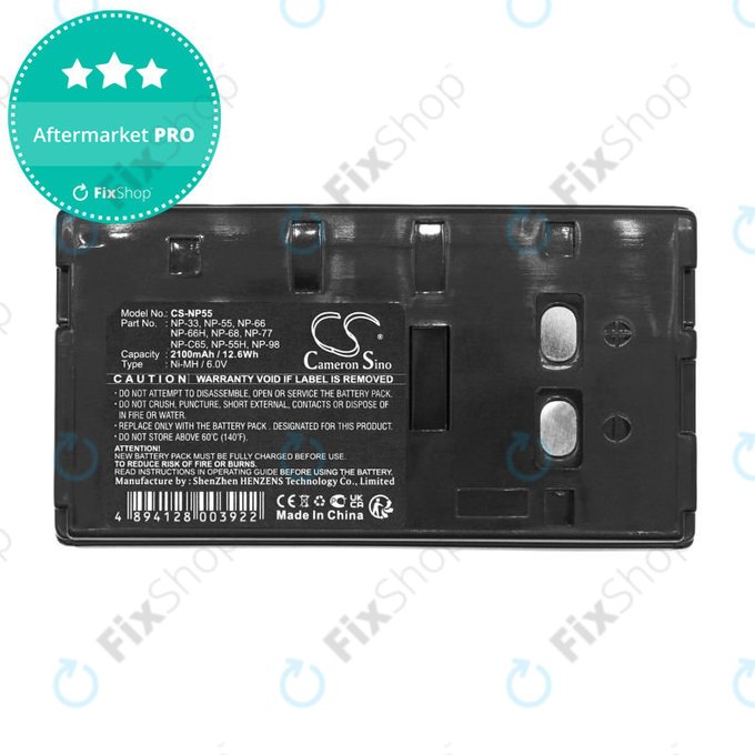 Akku batterie für Blaupunkt, Sony, Akai, HP, 2100mAh, Ni-MH, 6V, NP-33, HQ