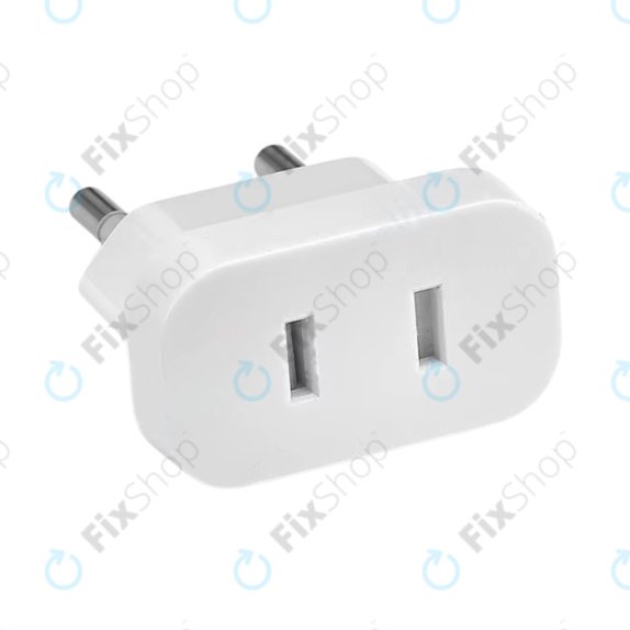 220V Netzstecker-Adapter von US auf EU (Weiß)
