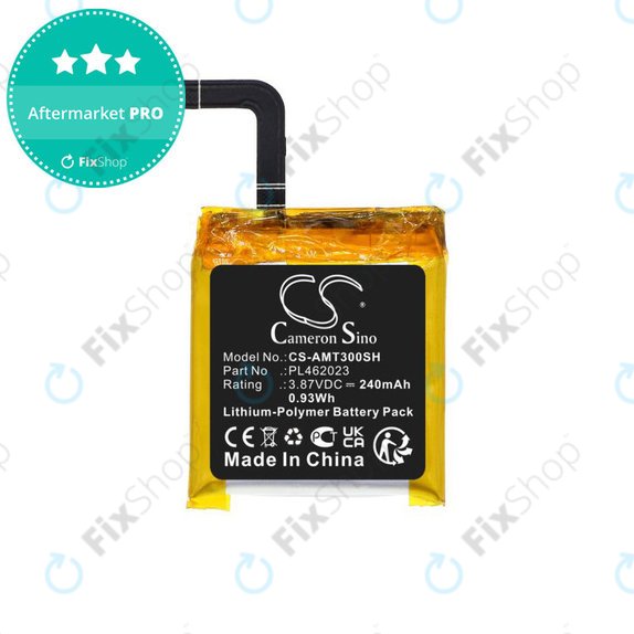 Akku batterie für Amazfit GTS3, 240mAh, Li-Pol, 3.87V, PL462023, HQ