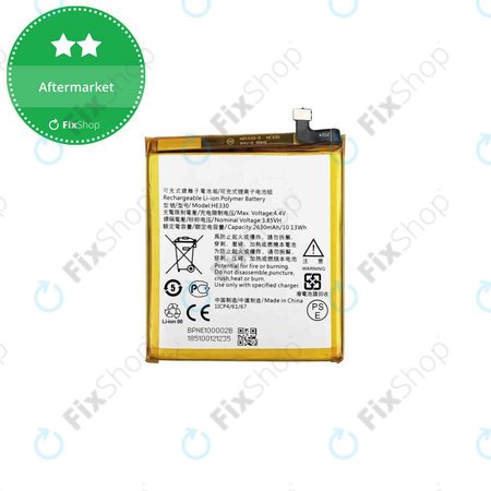 Nokia 3, 3 Dual - Akku Batterie HE330 2630mAh