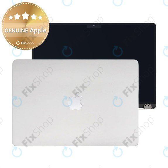 LCD-Display für MacBook Air 15", A3114 (2024), mit Frontglas und Deckel, Silver, 661-40256, Genuine Apple
