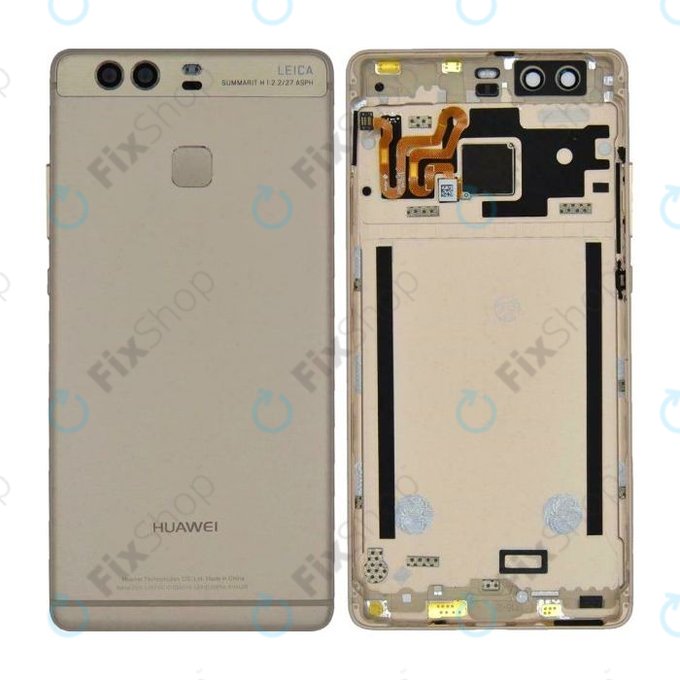 Huawei P9 - Akkudeckel + Fingerprint Sensor (Gold) - 02350STJ Genuine Service Pack