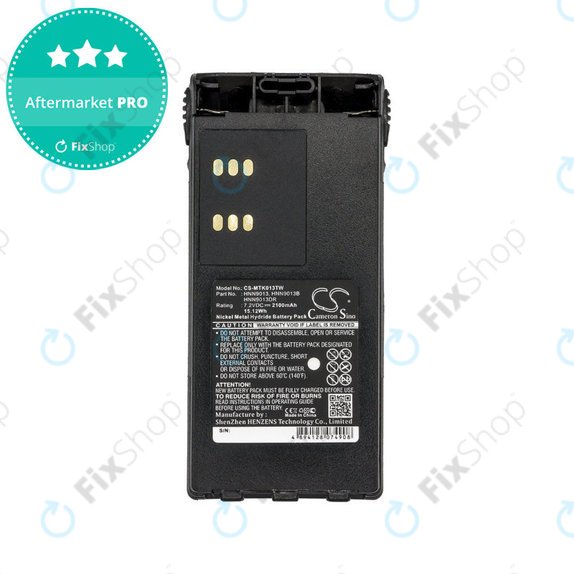 Batterie für Motorola GP, HT, MTX, Pro-series, 2100mAh, Ni-MH, 7.2V, HNN9013, HQ
