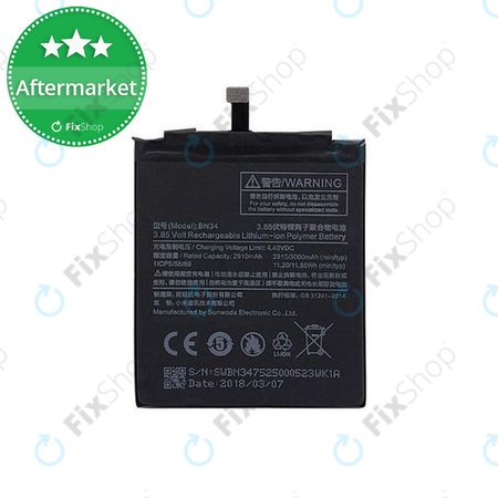 Xiaomi Redmi 5A - Akku Batterie BN34 3000mAh