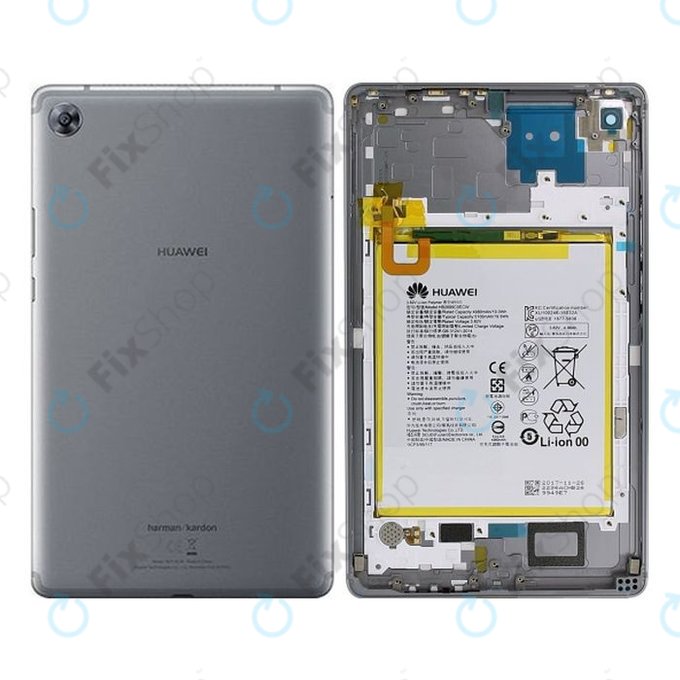 Huawei MediaPad M5 8.4 - Akkudeckel + Akku Batterie (Space Grey) - 02351VWE