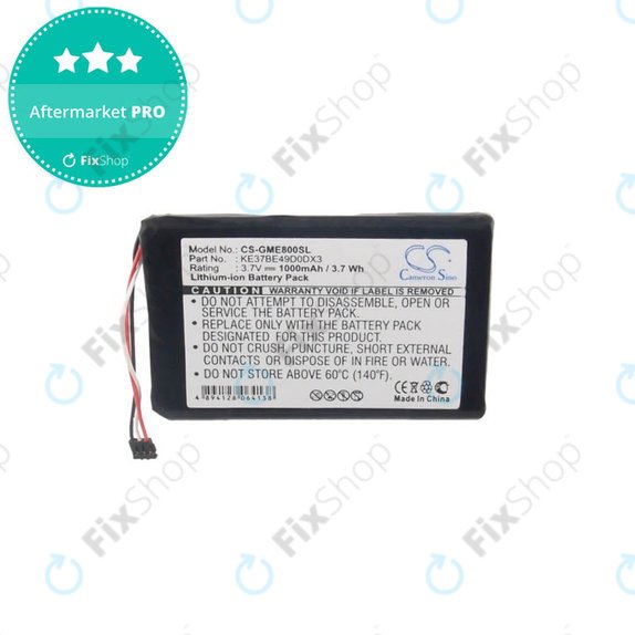 Garmin Edge 800, 810 - Akku Batterie KE37BE49D0DX3 1000mAh HQ