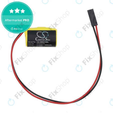 Batterie für Siemens Simatic S7-300, 400, 900mAh, Li-MnO2, 3V, 575332TA, HQ