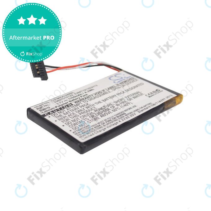 Akku batterie für Mitac Mio C320, C520, C520t, C720, C810, BP-LX1320/11-B0001 SN, Li-Polymer, 3.7V, 1150mAh, HQ