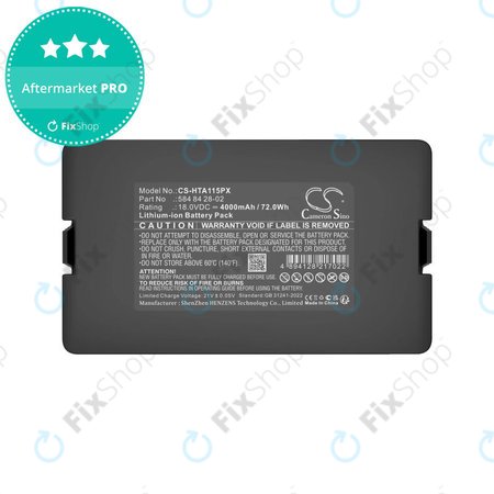 Akku batterie für Flymo Easilife 200, Gardena Automower 310, Husqvarna Automower 315X, 4000mAh, Li-Ion, 18.0V, 584 84 28-02, HQ