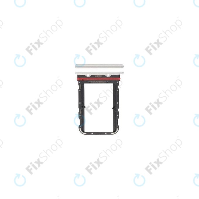 Xiaomi Mi Note 10, Xiaomi Mi Note 10 Pro - SIM Steckplatz Slot (Glacier White) - 48200000043W Genuine Service Pack