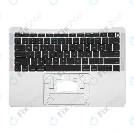 Apple MacBook Air 13" A1932 (2018 - 2019) - Oberer Rahmen Tastatur + Tastatur US (Silver)