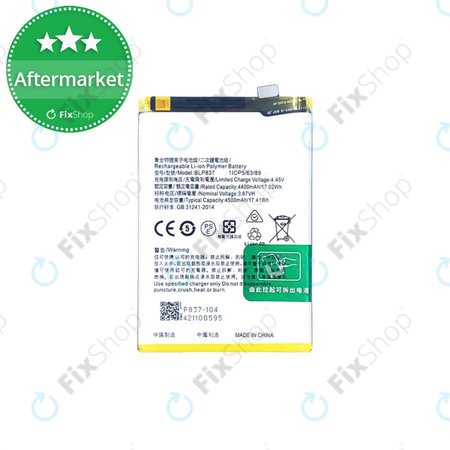 Realme 8 Pro - Akku Batterie BLP837 4500mAh