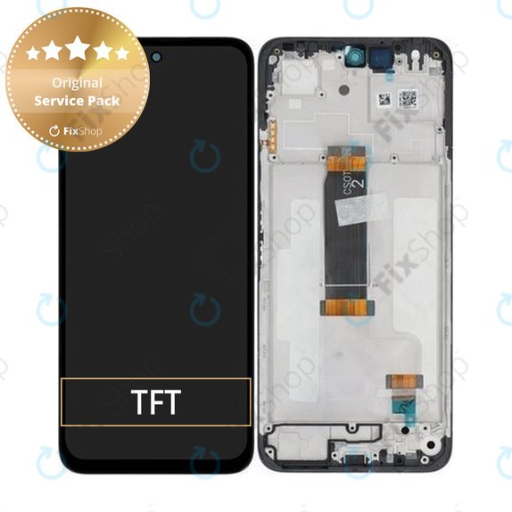Xiaomi Redmi 13 4G, Redmi 13 5G, Poco M6 4G - LCD Display + Touchscreen Front Glas + Rahmen - 560001N19A00 Genuine Service Pack