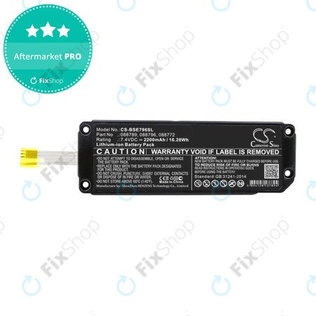 Akku batterie für Bose Soundlink Mini 2, 2200mAh, Li-Ion, 7.4V, 088789, HQ