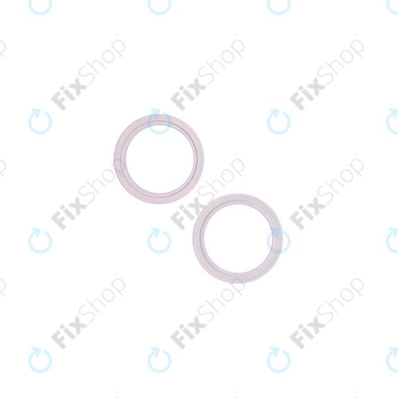 Apple iPhone 13, 13 Mini - Rückfahrkamera Schieberahmen (Pink) - 2Stk