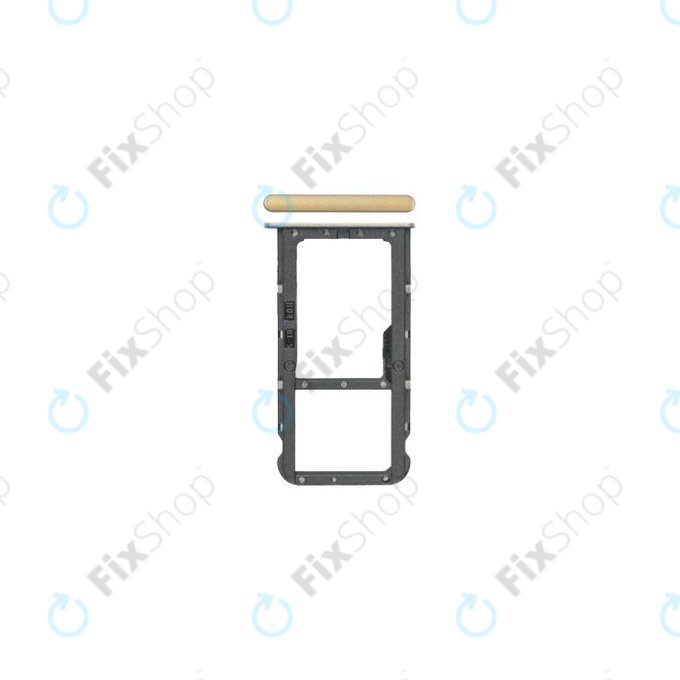 Huawei Honor 7X - SIM + SD Steckplatz Slot (Gray) - 51661GQN Genuine Service Pack