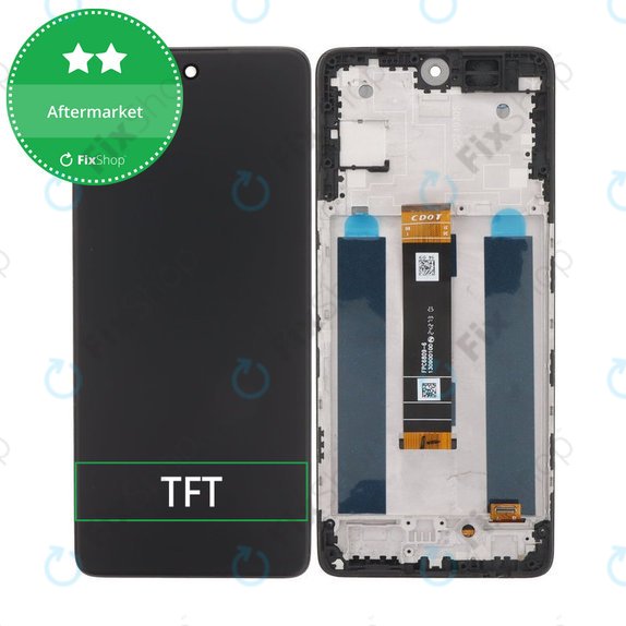 TCL 50 Pro NxtPaper - LCD Display + Touchscreen Front Glas + Rahmen (Matte Black) TFT