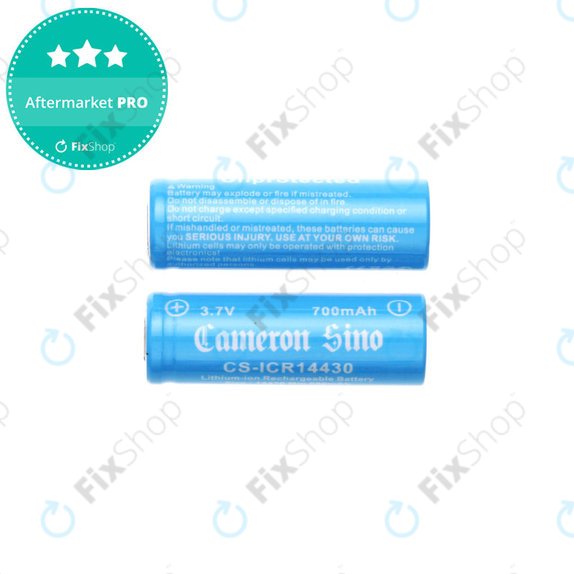 Wiederaufladbare Batterie, 2 Stk, 650mAh, Li-ion, 3.7V, 14430, HQ