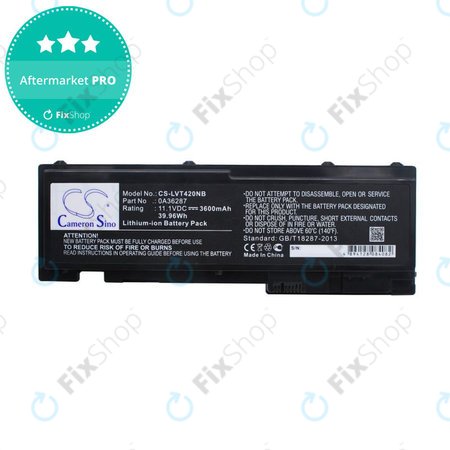 Akku batterie für Lenovo Thinkpad T420s, T420si, 3600mAh, Li-Ion, 11.1V, 0A36287, HQ