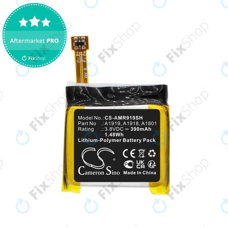 Akku batterie für Amazfit T-Rex, 390mAh, Li-Pol, 3.8V, A1919, HQ