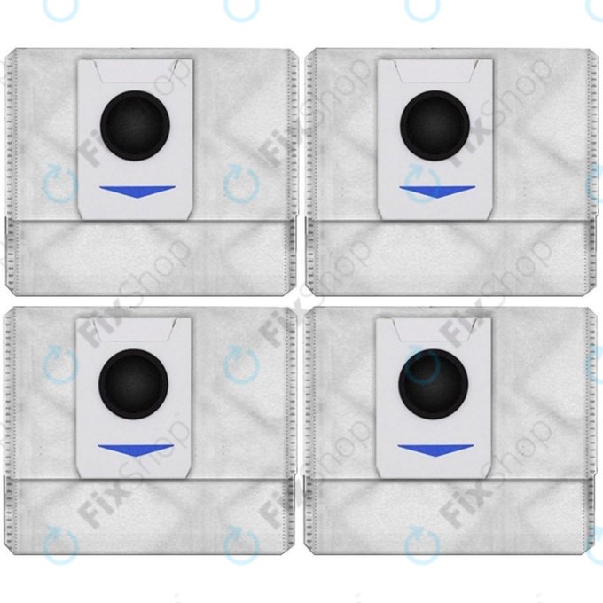 Staubbeutel, 4 Stk., Antibakteriell und geruchsentfernend für Ecovacs Deebot T-series, X-series