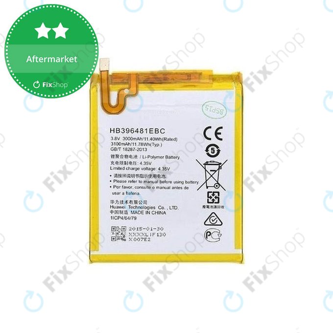 Huawei G8, Y6 II, Honor 5X - Akku Batterie HB396481EBC 3100mAh