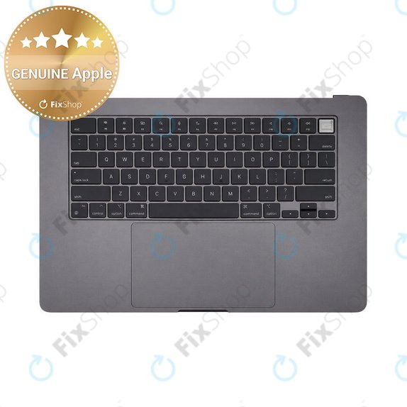 Oberer Tastaturrahmen für MacBook Air 15", A3114 (2023), mit US-Tastatur und Akku, Space Gray, 661-34895, Genuine Apple