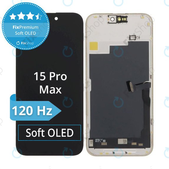 Display Soft OLED für iPhone 15 Pro Max - Touchscreen + Rahmen, DIAGNOSTIC