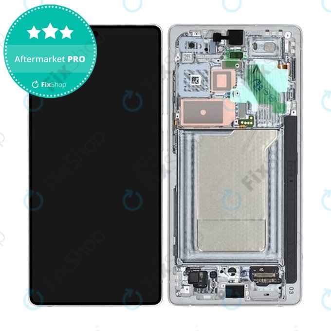Samsung Galaxy S25 Ultra - LCD Display + Touchscreen Front Glas + Rahmen (Titanium Silverblue) OLED