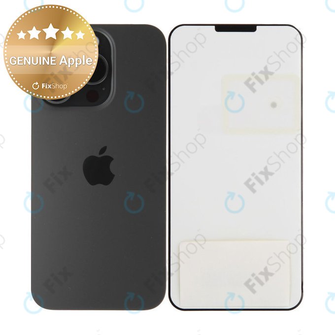 Backcover Glas für iPhone 15 Pro | Black Titanium | 661-35700 | Genuine Apple