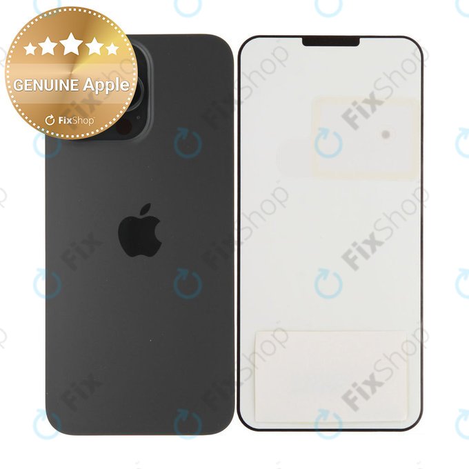 Backcover Glas für iPhone 15 Pro Max | Black Titanium | 661-36907 | Genuine Apple