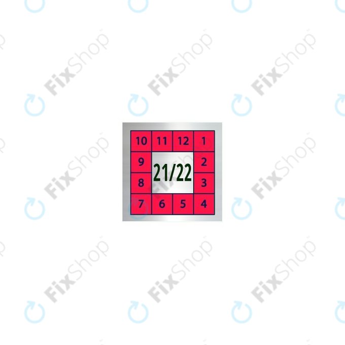 Rote holografische Sicherheitsgarantieaufkleber (5 x 5mm) - 100 Stk.