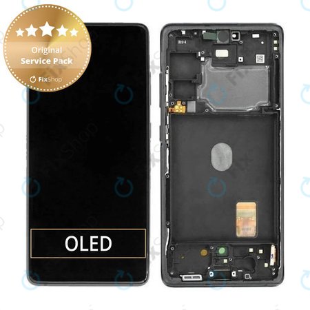 Samsung Galaxy S20 FE G780F - LCD Display + Touchscreen Front Glas + Rahmen (Cloud Navy) - GH82-24220A, GH82-24219A, GH82-31328A, GH82-31329A, GH82-31321A Genuine Service Pack